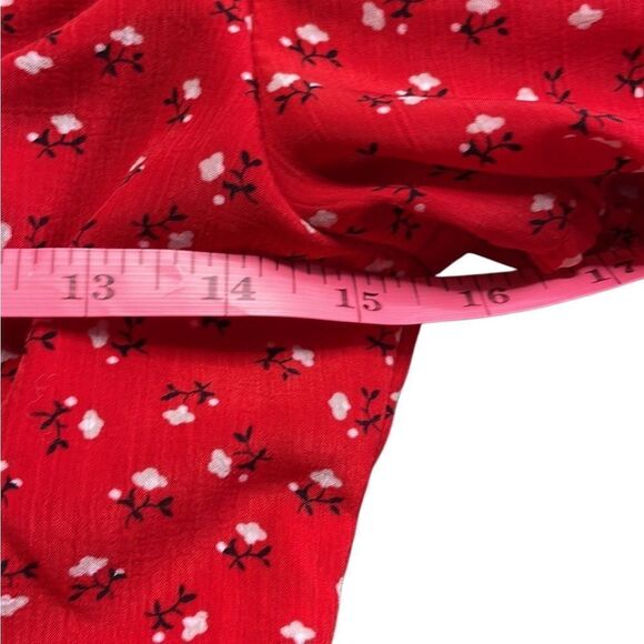 Sundae Muse Archie Red Floral Mini Peasant Dress size 8 - Picture 11 of 12